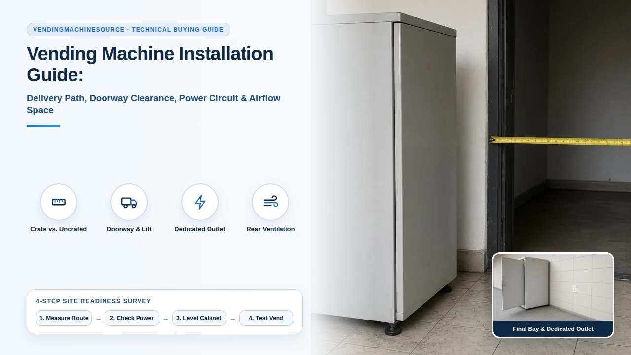 Vending Machine Size and Installation: Check the Route Before You Order — technical overview