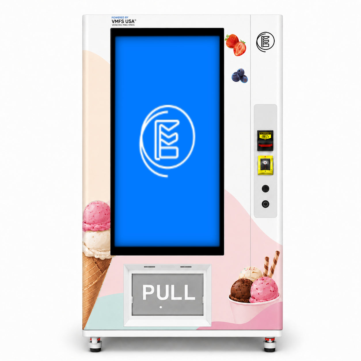 Big Screen Ice Cream Vending Machine — product rendering