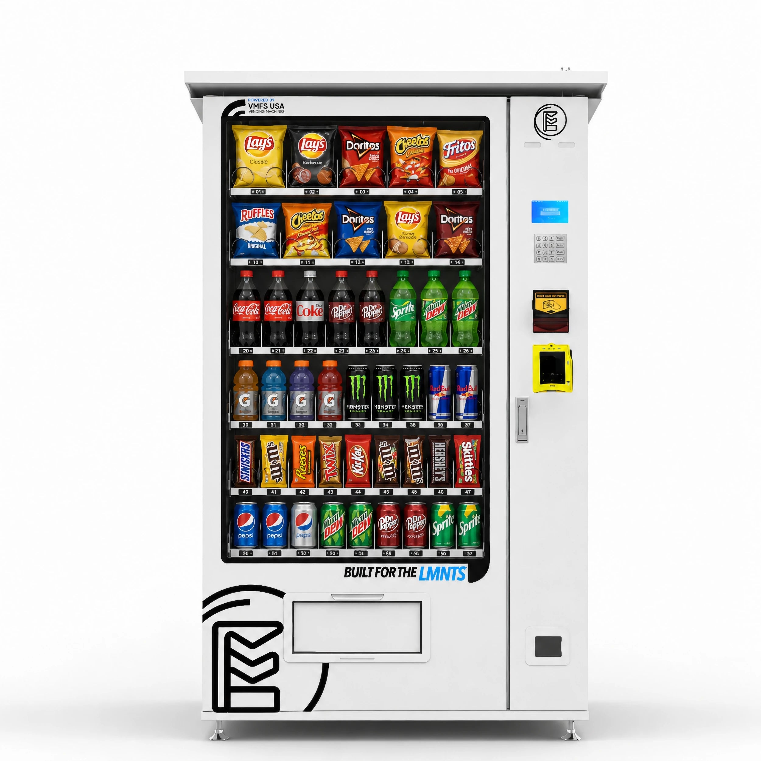 Smart Outdoor Combo Vending Machine Weatherproof — product rendering
