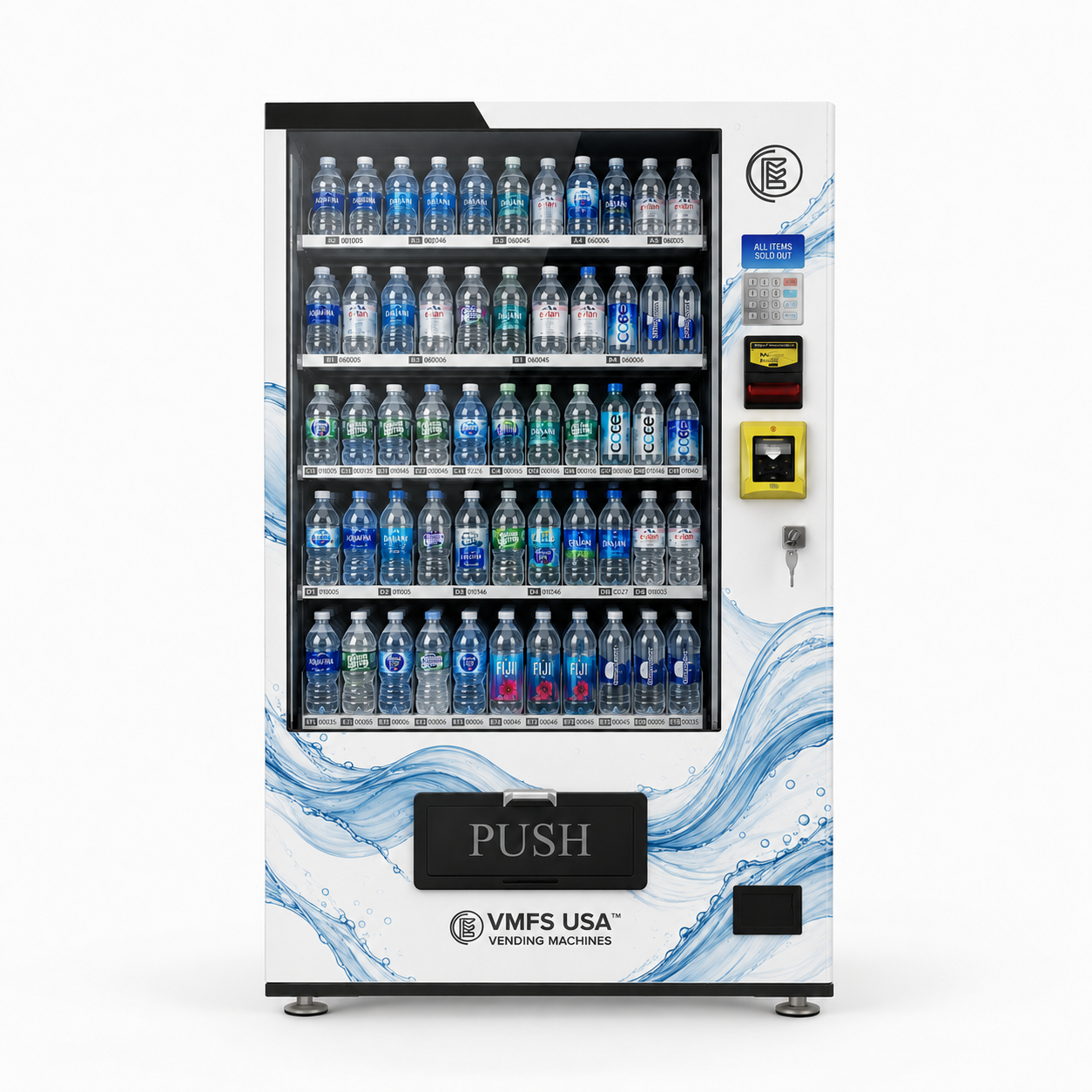 Water Bottle Vending Machine — product rendering
