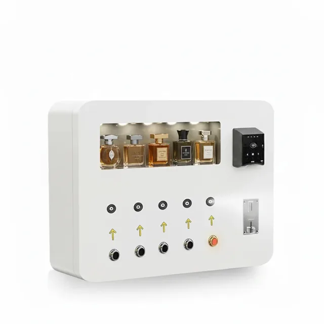 Perfume Spray Vending Machine — product rendering