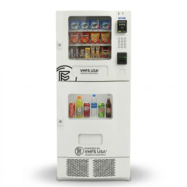Seaga SM2300 SnakMart Combo Vending Machine — product rendering